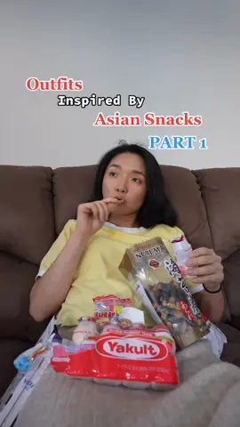 Which snack is your favorite?? #tiktokfashionmonth #outfitideas #frontrowfashion #asiansnacks #frontrowtiktok