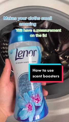 How to use scent boosters #laundry #laundryroom #laundrytok #laundryhacks #hacks #fyp #foryoupage #lenor
