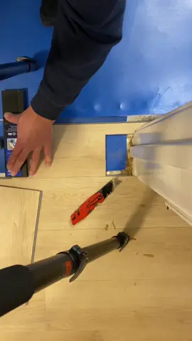 Fitting floors under doorways is always #sosatisfying for me! #homeproject #DIY #renovation #flooring #oddlysatsifying