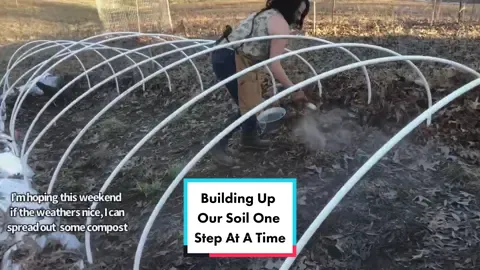 Building up our soil 1 step at a time! #permaculture #organic #veggiepatch #garden #garden101 #growfood #farm #homestead #sliceoflife #gardening #fyp