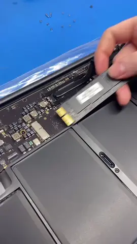Swapping out the SSD on a MacBook Air! 😃 #apple #fypシ #foryourpagethis #macbookair #macbook #macbooktips #laptoptricks #like #famous #trendingsound
