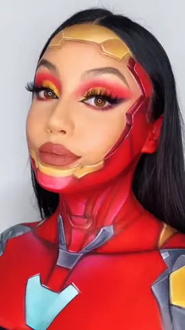Iron man ❤️💥 #makeup #makeupturorial #ironman #marvel #fyp #viral