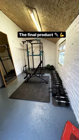 Turning an old garage to a home gym 💪 #homegym #garagegym #gym #renovation #realestate