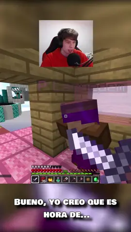 Lo hice desaparecer con la mirada 😈😱 #Minecraft #bedwars #hypixel #minecraftpvp #hypixelbedwars #danomc