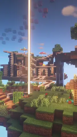 Shaders make everything aesthetic #skyblock #Minecraft #minetok #aesthetic