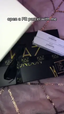open a @kazlondonltd PR parcel with me 🖤 #fyp #gifted