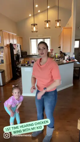 This beat hits different #MomsofTikTok #chickenwing #fyp #mommydaughterduo