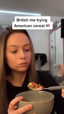 Trying American cereal 🇺🇸 #american#americansnacks#british#fyp#foryou#foryoupage#viral#trending