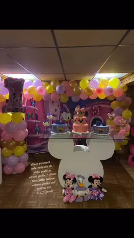 Minnie mouse & Daisy duck first birthday 🥰❤️ #1stbirthday #birthday #babiesoftiktok #minniemouse #daisyduck #decoration #eventplanner #fyp#foryoupage