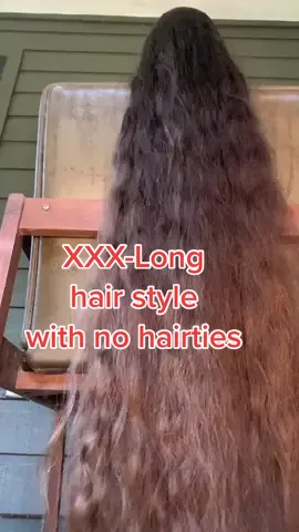 Long long style braid with only hair.