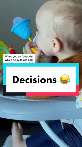 Decisions .. decisions #funnybaby #binky #babychillin #babytok #viral #dontletthisflop #foryou