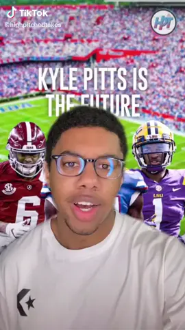 Is Kyle Pitts WR1? 👀🗣 (via @highpitchedtakes) #nfl #nfldraft #clutchpoints #kylepitts #florida #jamarrchase #fyp
