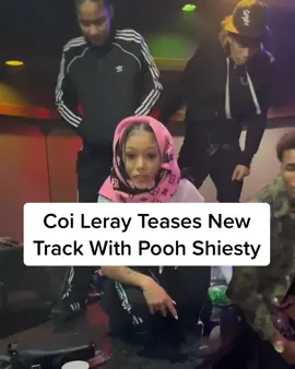 #CoiLeray dropped a longer snippet of her new @sgkidhazel-produced track with #PoohShiesty 🔊How’s it sounding: 🔥 or 🗑?