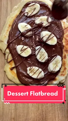 Nutella Dessert Flatbread...I’m so into you!! #foodontiktok #dessert #nutella #pizza #EasyRecipe