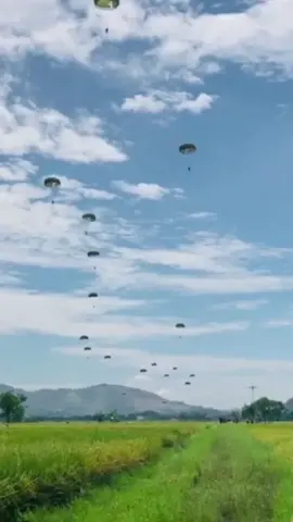 Terjun Payung PARA DASAR Akademi Militer #thisismykingdomecome #akademimiliter #akmil #terjunpayung #skydiving #cadets #tarunaakmil #keren #fyp