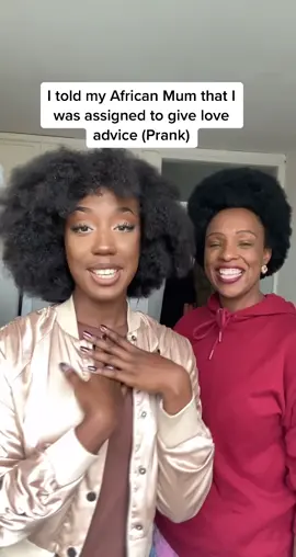 Giving (Fake) love advice prank on my African Mum @ladyafro #africanfamily