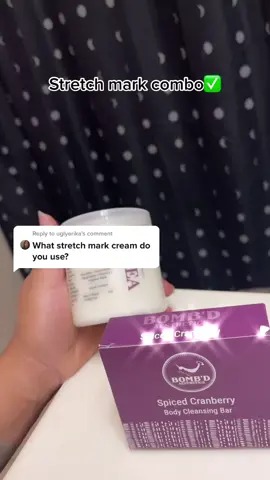 Reply to @uglyerika  preggy ladies I’m putting y’all on 🤞🏽start early and not late! Get the cranberry bar & shea butter cream by @bombdaesthetics