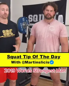 Core stability is 🔑when you #squat. Listen to @martinslicisofficial. #strongman
