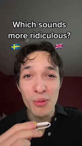 Which one sounds more ridiculous? 😳🇸🇪🇬🇧 #swedish #english #languages #language #accent #scandinavia #sweden