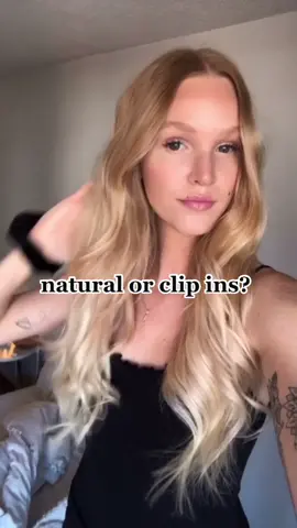 #beforeandafter with @luxyhair 👩🏻‍🦰🖤 #fyp #hairstyles #hairextensions #strawberryblonde #ombre