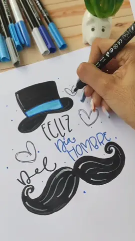 Hagamos una tarjeta para el día del hombre 🎩🕶️ #BulletJournal #letra #YoSoyCreador #lettering #letteringideas #diadelhombre