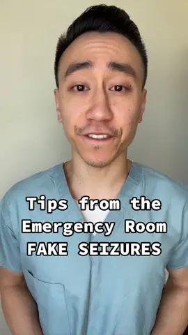 Thoughts from the ER #seizure #fake #liar #lies #medical #hospital #emergency #tips #room #blink
