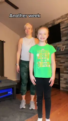 Morning dance #AirPodsJUMP #stpatricksday #momanddaughter