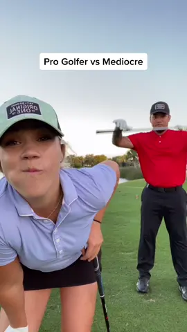 She doesn’t know I let her win 😏😅 #pleasedontgo #stpatricksday #golf #green #golftok