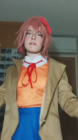 def redoing my sayori cosplay today or tomorrow lmao HERE YA GO, HAVE A DRAFT #charactername #foryoupage #ddlc #sayori