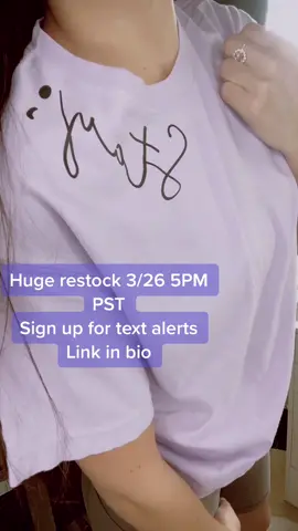 Stay; restock 😍 sign up for our text alerts !
