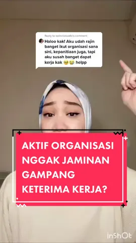 Reply to @kelincidoodle hayooo kata siapa aktif organisasi jadi jaminan gampang dapet kerja? #tipskarir #faktaoke  #jobseeker #BUMN #samasamabelajar