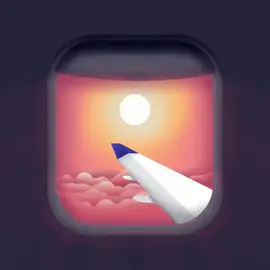 When you miss the view out a plane side window, follow a tutorial by @joelcreate #procreate #procreateart #procreatetutorials #digitalart