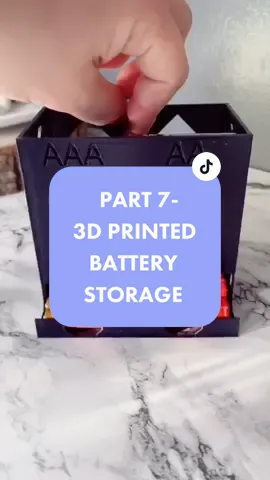 No more loose batteries flying around a junk drawer is peak adult status, ya?• #fyp #asmr #3dprinting #organize