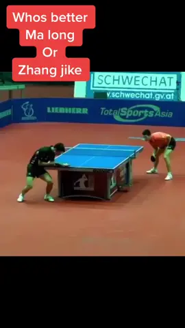 Two amazing players with an amazing rally🔥 #foryoupage #fyp #tabletennis #pingpong #amazing #malong #zhangjike #viral