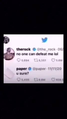 #fyp#fouryou#fouryoupage#tiktok#twitter#therock#dwanetherockjohnson#dwanejohnson#paper#twittermemes#memes#rockpaperscissors#joke