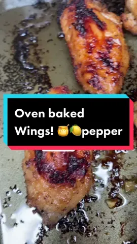 Oven baked 🍯 lemon pepper wings! Omit 🍯 if you’re #keto #wings  #EasyRecipes #ovenbakedwings #boom