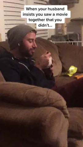 When your husband says you saw a movie together that you never did...#funny #husbandwifecomedy #lovestory #sam #girlfriend @jayfillmore