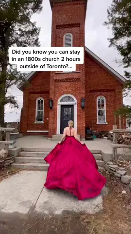 You can stay in an Airbnb in an 1800’s Church in PEC ⛪️  Link in bio for more details 💫 #ontario #toronto #ontariotravels #ottawa #canada #royalcore