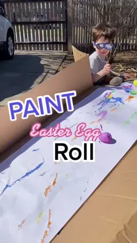 I almost did this inside 🤦🏻‍♀️ #toddlermomlife #easteregg #easterdiy #momhacks101 #scienceforkids #physicsfun