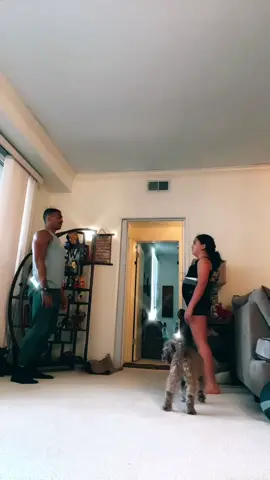 Guess who’s back in ACTION🥇 did you miss our TikTok videos? 😝 #onefitness #workout #funny #puppy #onedance #foryoupage