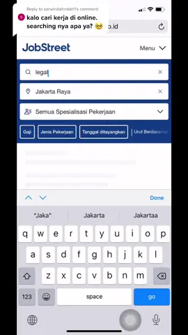 Reply to @sarwindahndah1 ini cara aku, btw 98% aku di panggil interview kerja melalui jobstreet. Selamat mencoba!!✨ #jobstreet #YourFaceChampion