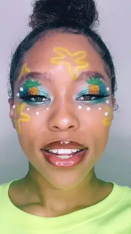 SPONGEBOB LOOK💛💚 #spongebob #makeup #bikinibottom #fyp #viral #spongebobmakeup #BiggerIsBetter #beauty #chicago #tutorial