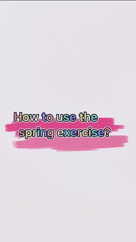 How to use the spring exercise#yogagirl #fyp #yoga