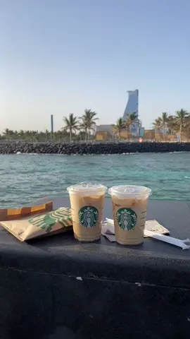 Favorite morning🦋🦋🤍#dancewithpubgm #fyp #explor #like #جده #jeddah #starbucks #saudi #جده_الكورنيش