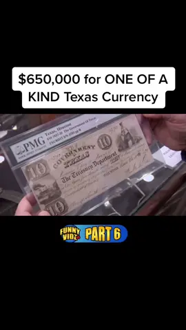 $650,000 for ONE OF A KIND Texas Currency #certientertainment #fyp #fypシ #money #texas