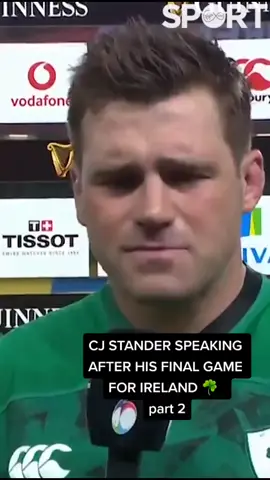 CJ Stander speaking after his final game for Ireland, part 2. #IREvENG #fyp  #irishrugby #rugby #rugbyunion #sixnations #suaf #fyp