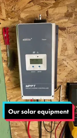 #offgridliving #homestead #solar #solarchargecontroller #chargecontroller #epever  This is what equipment we use to run our solar @parkerlife77