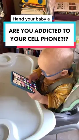 Are you addicted to your phone?!?  Duet and show us! #baby #funnyvideo #phoneaddict #LearnOnTikTok #tiktokpartner