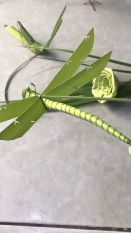 Cách làm chuồn chuồn từ lá dừa,lá cọ của tác giả Thắng #sangtaoladua #hoaladua #thucong #meovat #hanmade #ThoiMien #laco @huongngoclan832492008512