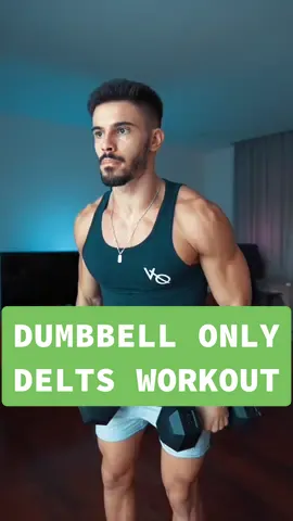 Perfect SHOULDER workout 💪🤯 #dumbbellworkout #deltsworkout #shoulderworkout #homeworkout #shouldersworkout #dbworkout